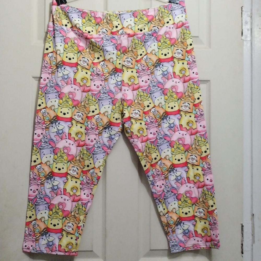 Lost Princess Apparel Disney Inspired Pooh & Friends Capri leggings size TC2